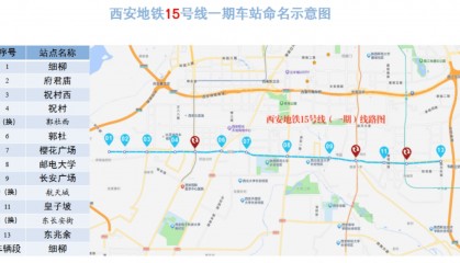 西安地铁15号线一期预计开通时间→