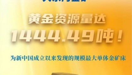 新华社权威快报|1444.49吨！我国探明首个千吨级金矿