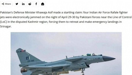 歼-10C赢在哪里？巴防长证实：印巴空战歼-10CP成功逼退“阵风”