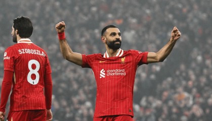 萨拉赫连续10场联赛参与进球 达成英超生涯百球里程碑