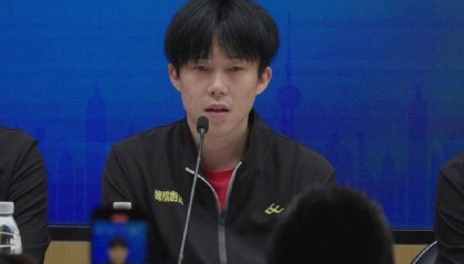 王楚钦谈战胜林诗栋：和他水平接近，抱着拼的心态去面对