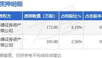东方通（300379）股东黄永军质押277万股，占总股本0.49%
