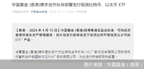 头部公募子公司布局！香港首批现货比特币ETF、以太币ETF即将面世-基金频道-和讯网