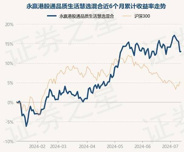 7月11日基金净值：永赢港股通品质生活慧选混合最新净值0.6849